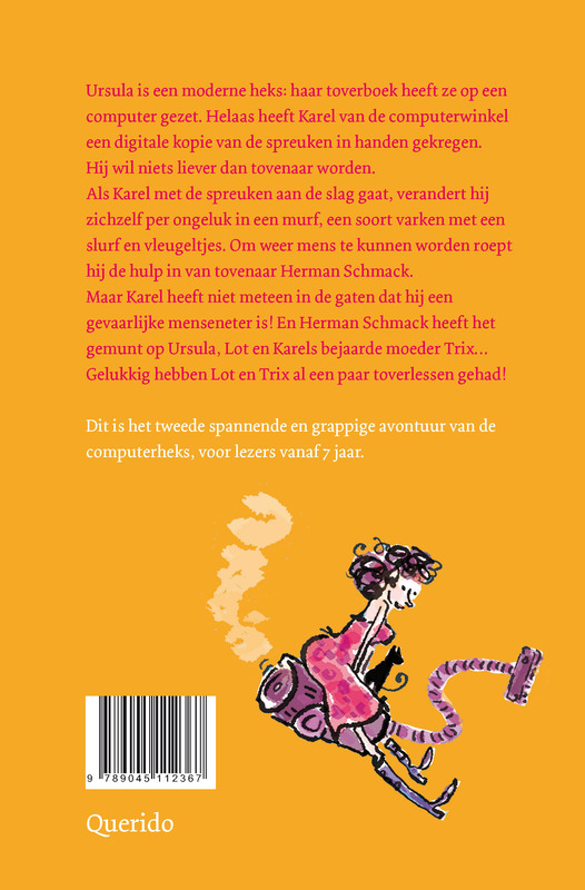 De computerheks in gevaar achterkant