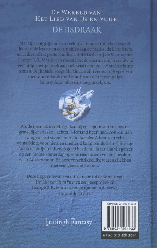 De ijsdraak / De wereld van het lied van ijs en vuur achterkant