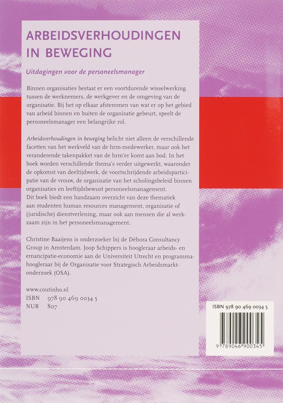 Arbeidsverhoudingen in beweging achterkant