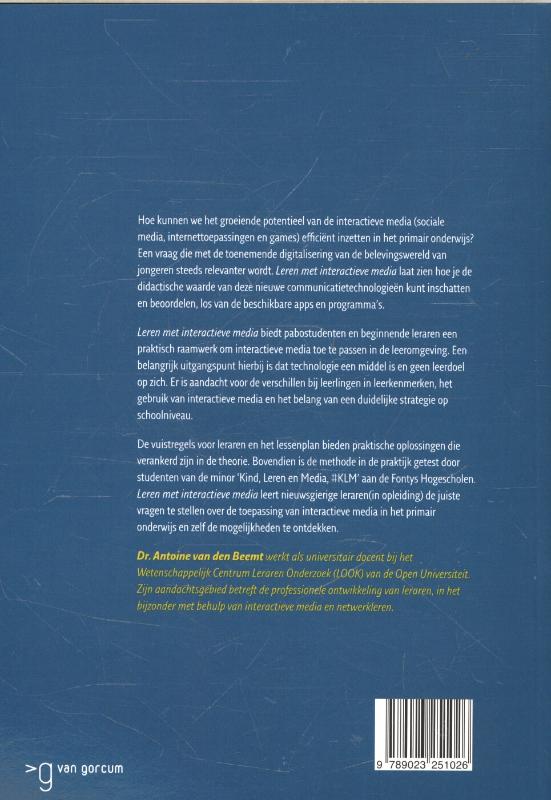 Leren met interactieve media achterkant