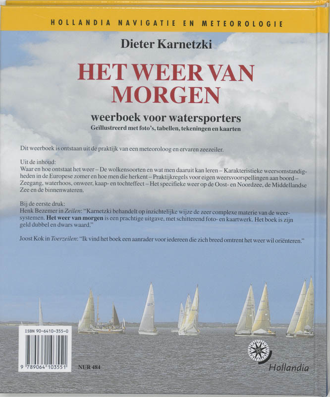 Het weer van morgen achterkant