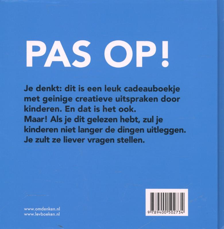 Omdenken is stom achterkant