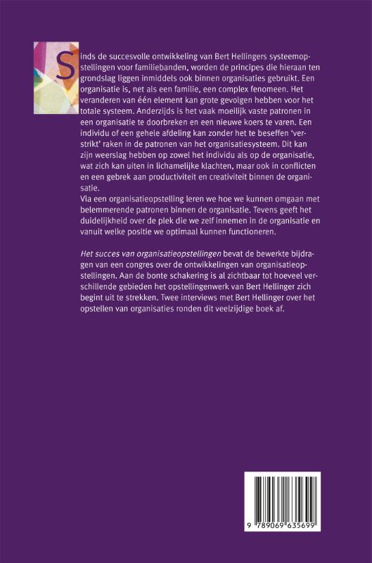 Het succes van organisatieopstellingen achterkant