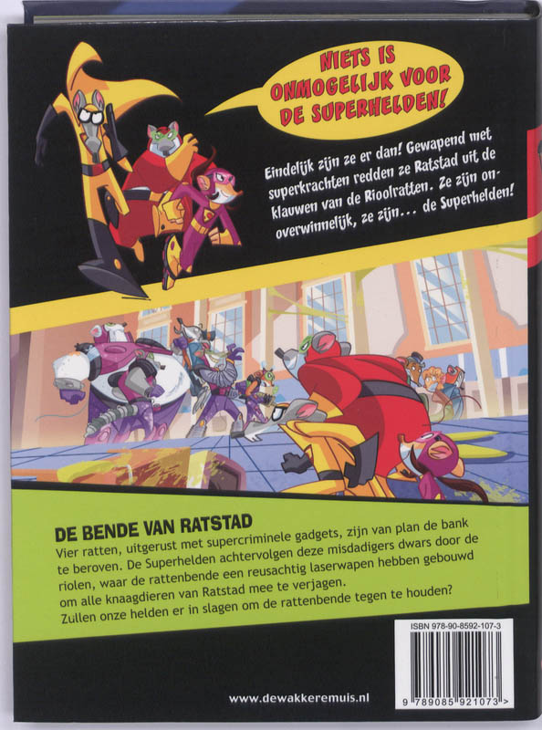 De bende van Ratstad / Superhelden / 1 achterkant