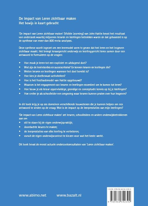De impact van leren zichtbaar maken achterkant