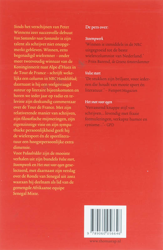 Pedaalridder De Beste Verhalen achterkant
