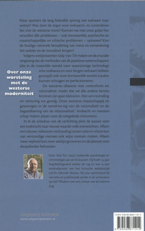 De schaduw van de verlichting achterkant