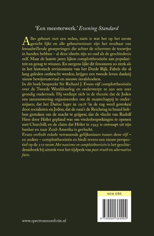 Het nazisme en complottheorieën achterkant