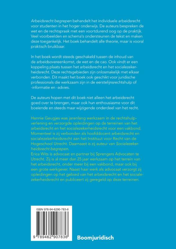 Arbeidsrecht begrepen / Recht begrepen achterkant