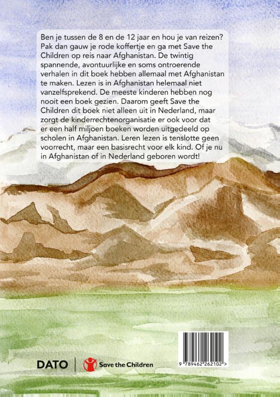 De rode koffer achterkant