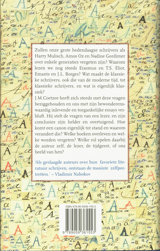 Wat is een klassieke roman? achterkant