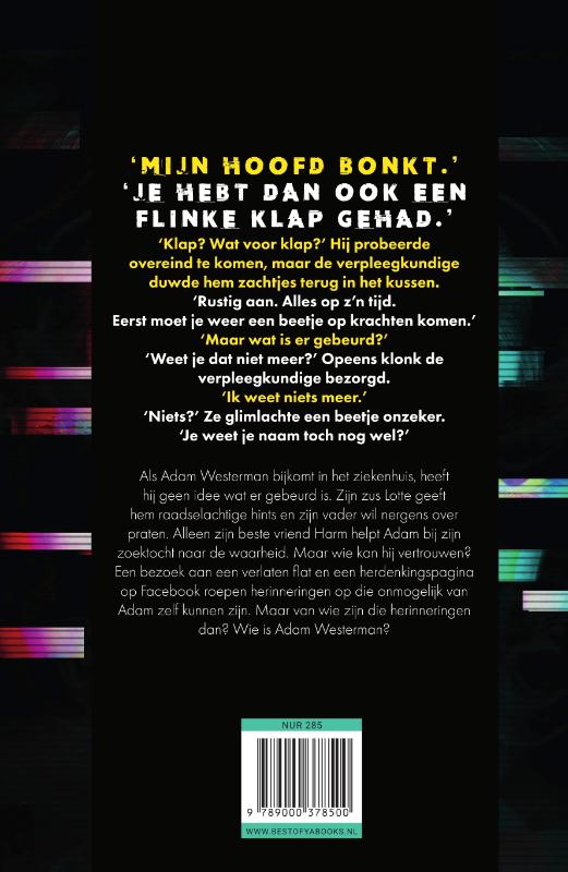 Wie is Adam Westerman? achterkant