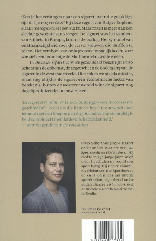 De beste sigaret voor uw gezondheid achterkant