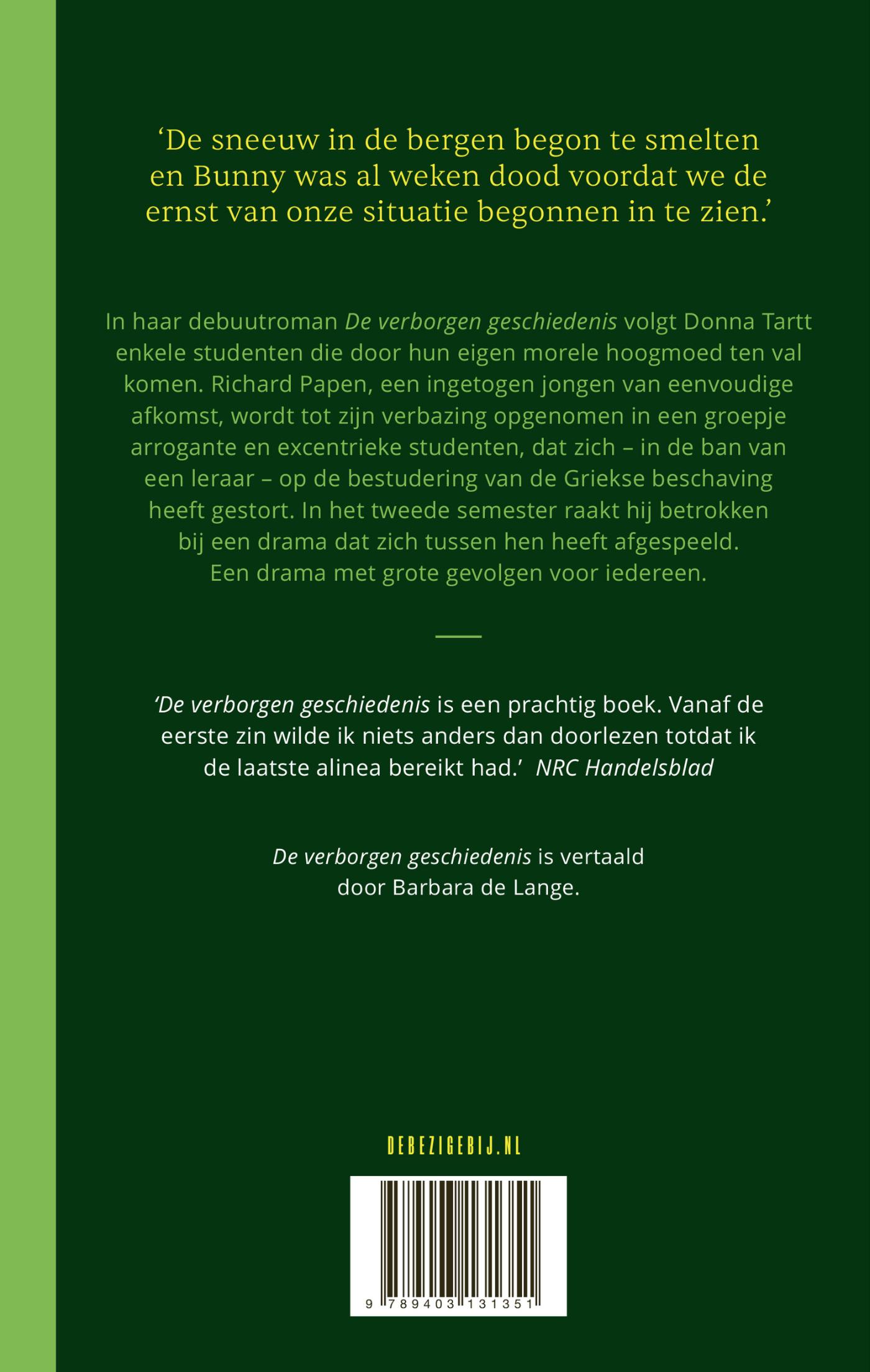 De verborgen geschiedenis achterkant