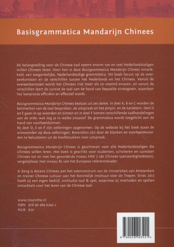 Basisgrammatica Mandarijn Chinees achterkant