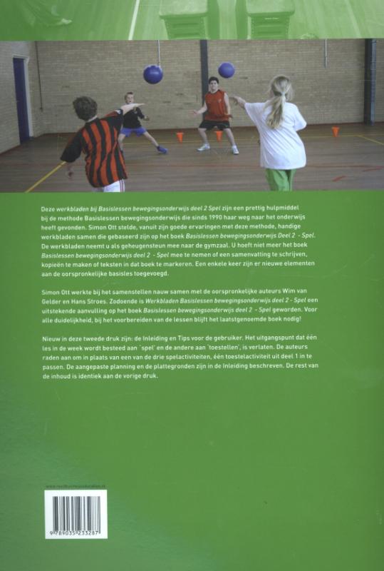 Werkbladen basislessen bewegingsonderwijs 2 Spel achterkant