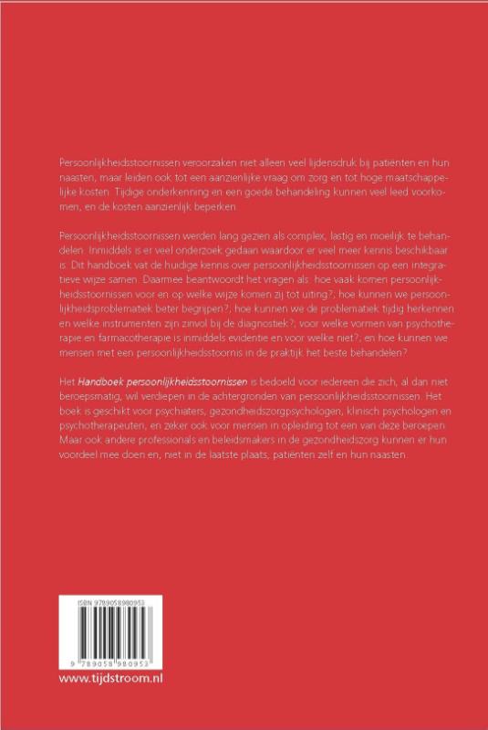 Handboek persoonlijkheidsstoornissen achterkant