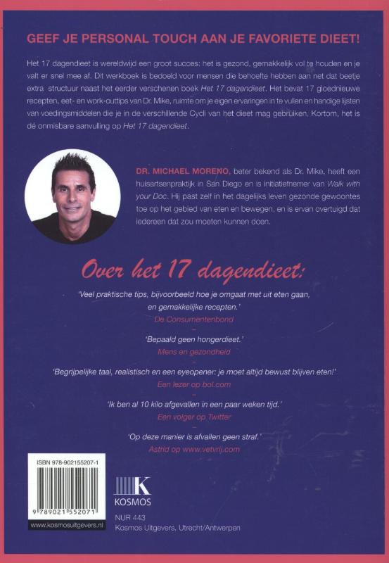 Het 17 dagendieet werkboek achterkant