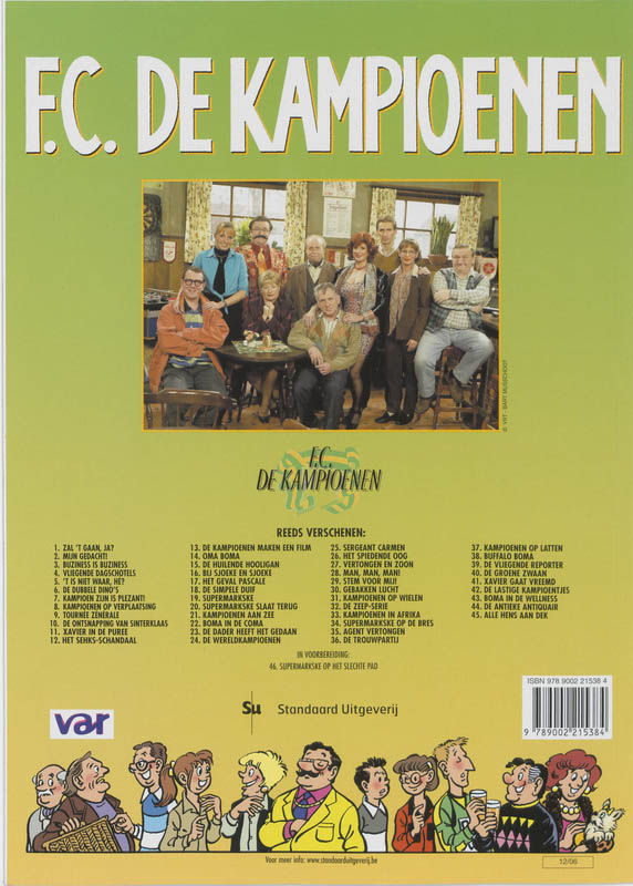F.C. De Kampioenen 6 -   De dubbele Dino's achterkant