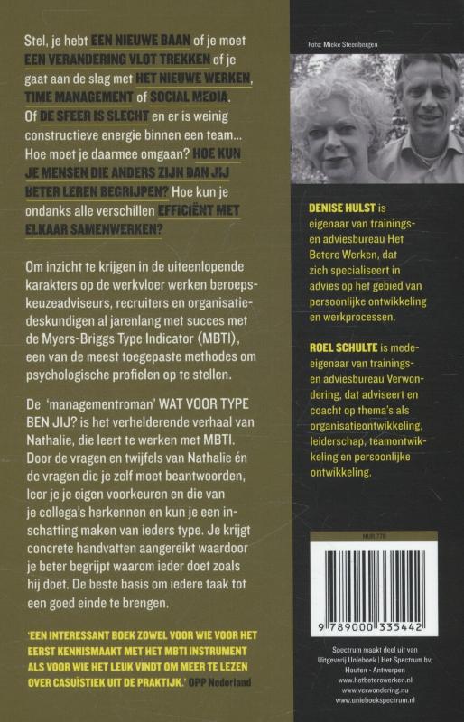 Wat voor type ben jij ? achterkant