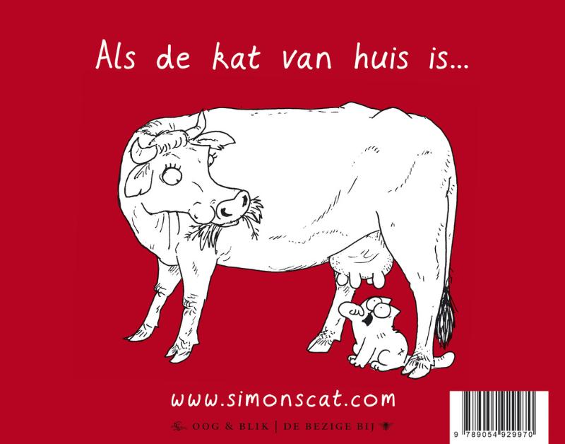 Simon's Cat trekt eropuit / Simon's cat / 2 achterkant