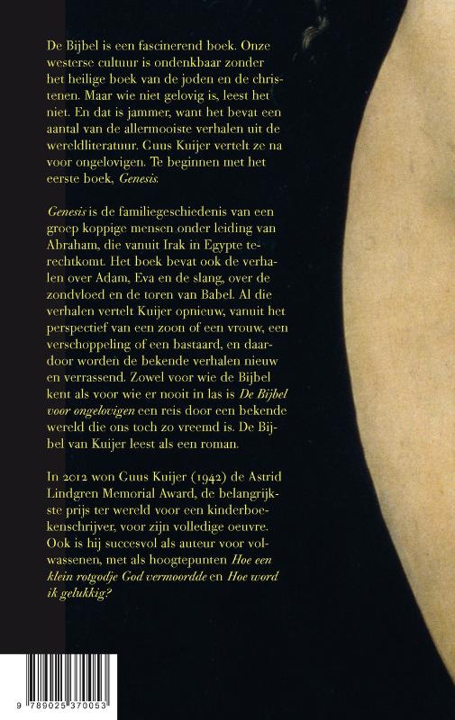 De Bijbel voor ongelovigen 1 Het begin, Genesis achterkant