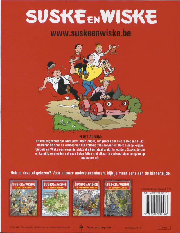 De tijdbobijn / Suske en Wiske / 305 achterkant
