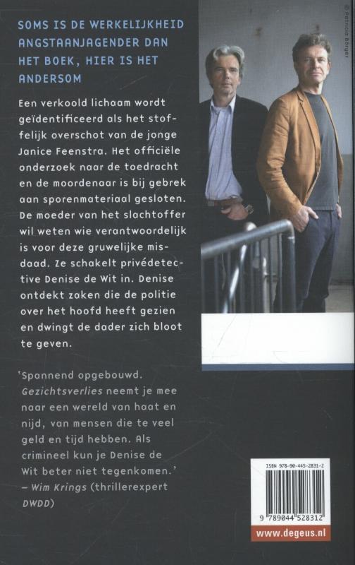 Denise de Wit-reeks Gezichtsverlies achterkant