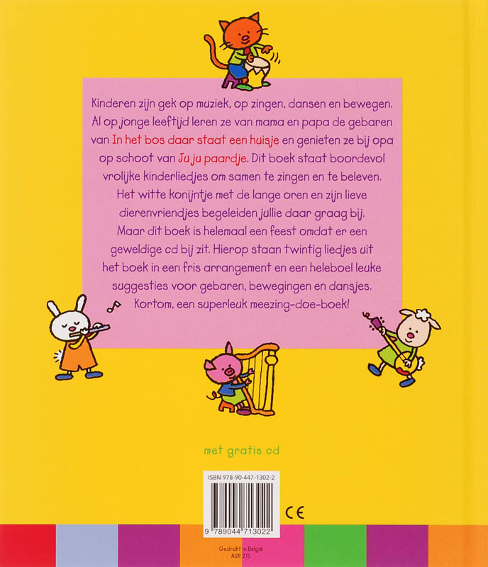 Mijn allereerste liedjesboek achterkant