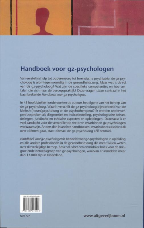 Handboek voor gz-psychologen achterkant