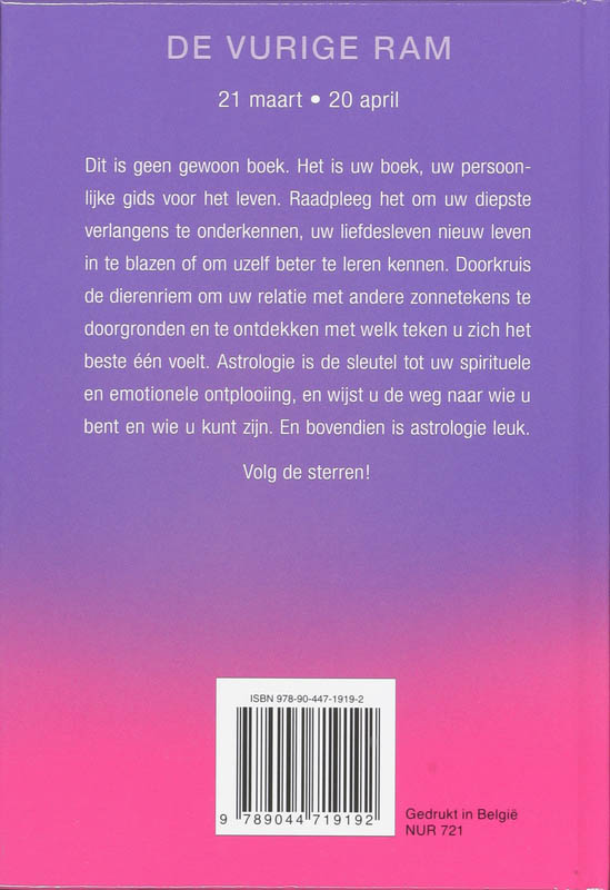 De sterrenbeelden / De vurige ram achterkant