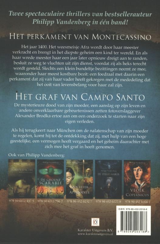 Het perkament van Montecassino ; Het graf van Campo Santo achterkant