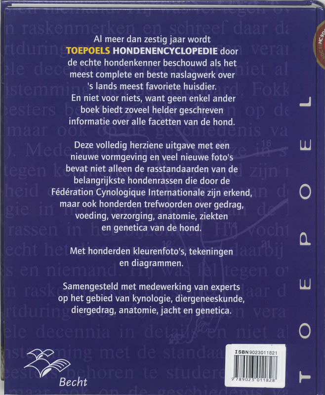Toepoels Hondenencyclopedie achterkant