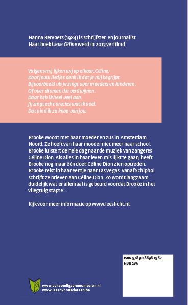 Lieve Celine achterkant