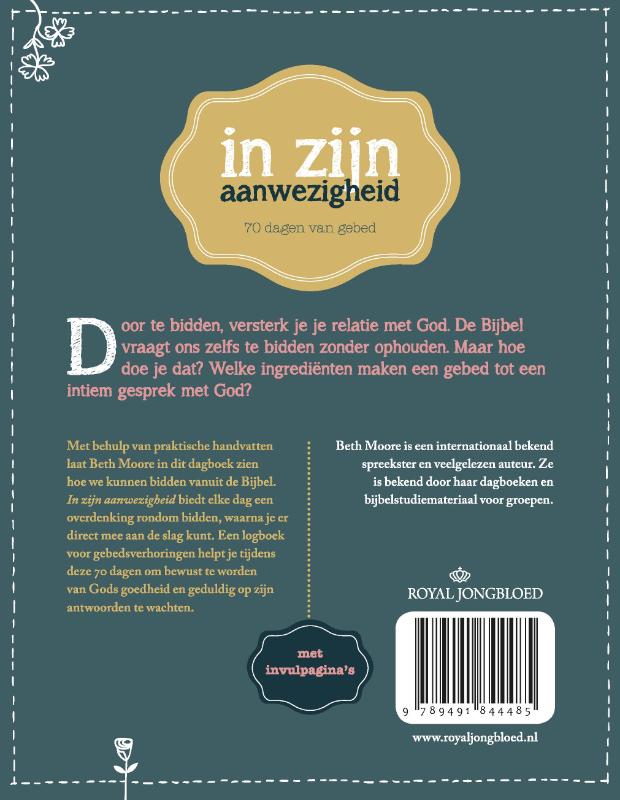 In zijn aanwezigheid achterkant