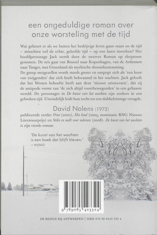 De Kunst Van Het Wachten achterkant