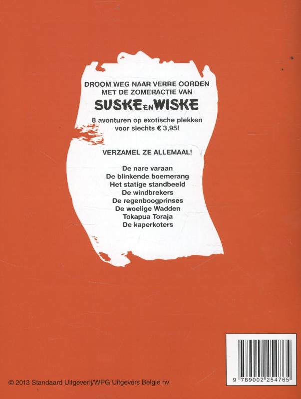 De woelige wadden / Suske en Wiske / 190 achterkant