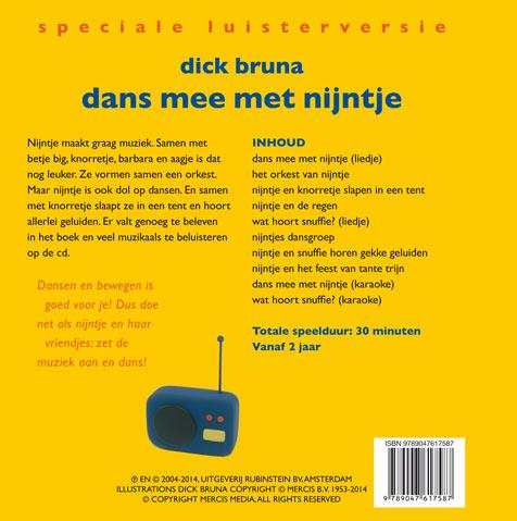 Dans mee met nijntje achterkant