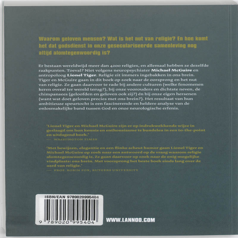 Het Goddelijke Brein achterkant