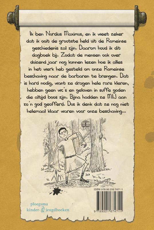 Het dagboek van Nurdius Maximus in de Lage Landen / Nurdius Maximus achterkant