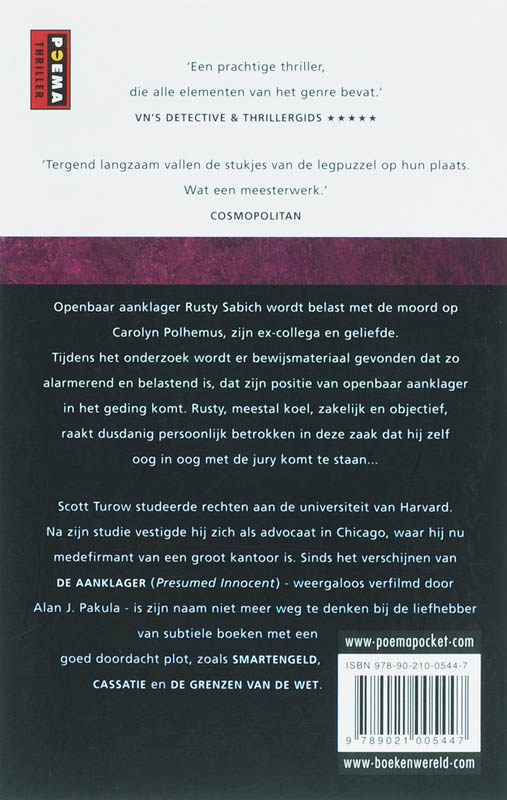 De Aanklager achterkant