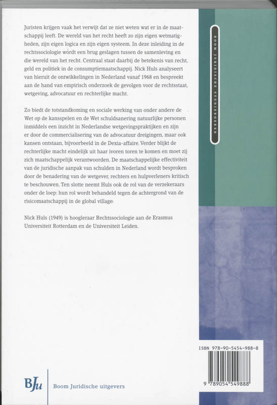 Actie en reactie / Boom Juridische studieboeken achterkant