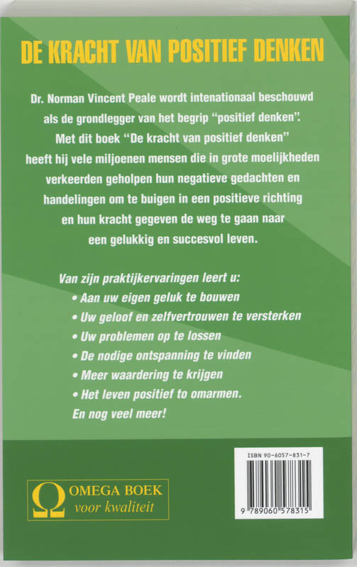 De kracht van positief denken achterkant