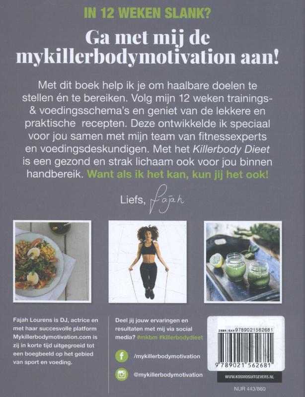 Killerbody dieet achterkant