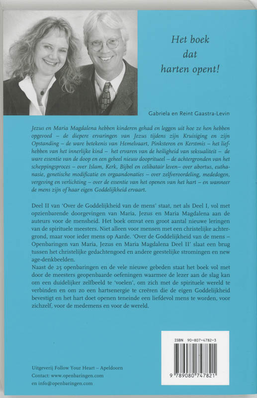 Over De Goddelijkheid Van De Mens / 2 Openbaringen Van Maria, Jezus En Maria Magdalena achterkant