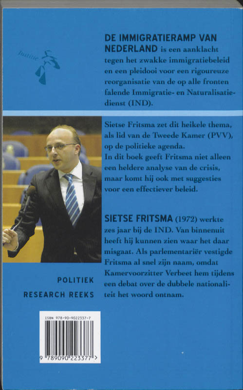 De immigratieramp van Nederland achterkant