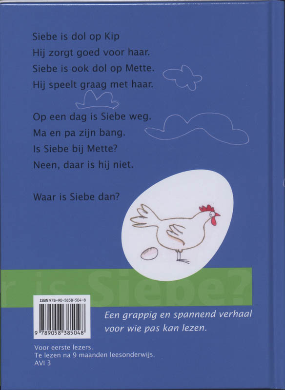 Waar is Siebe? achterkant