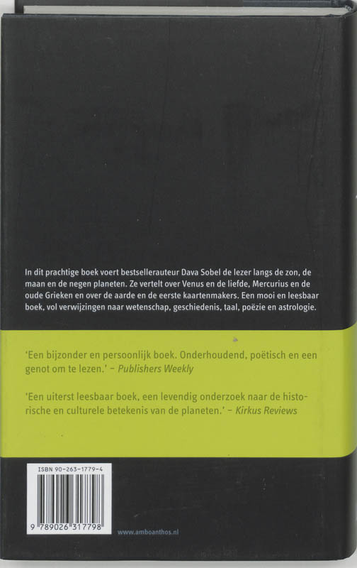 De Planeten achterkant