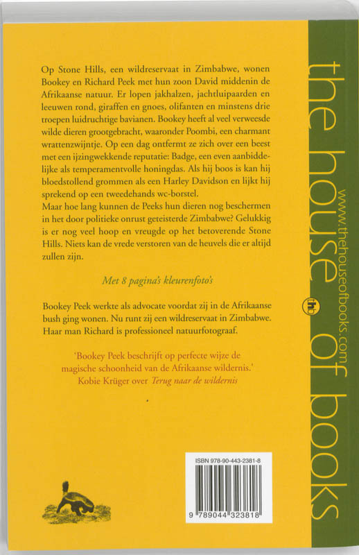 Wilde honing achterkant