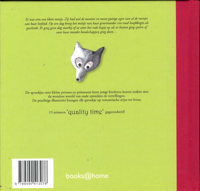 Roodkapje / Sprookjes voor kleine prinsen en prinsessen achterkant